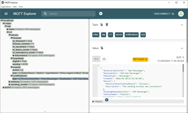 AIP 6.0: MQTT Explorer